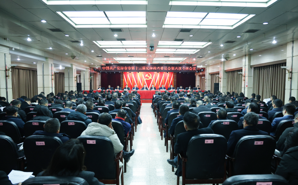 中国共产党津市市第十三届纪律检查委员会第六次全体会议召开